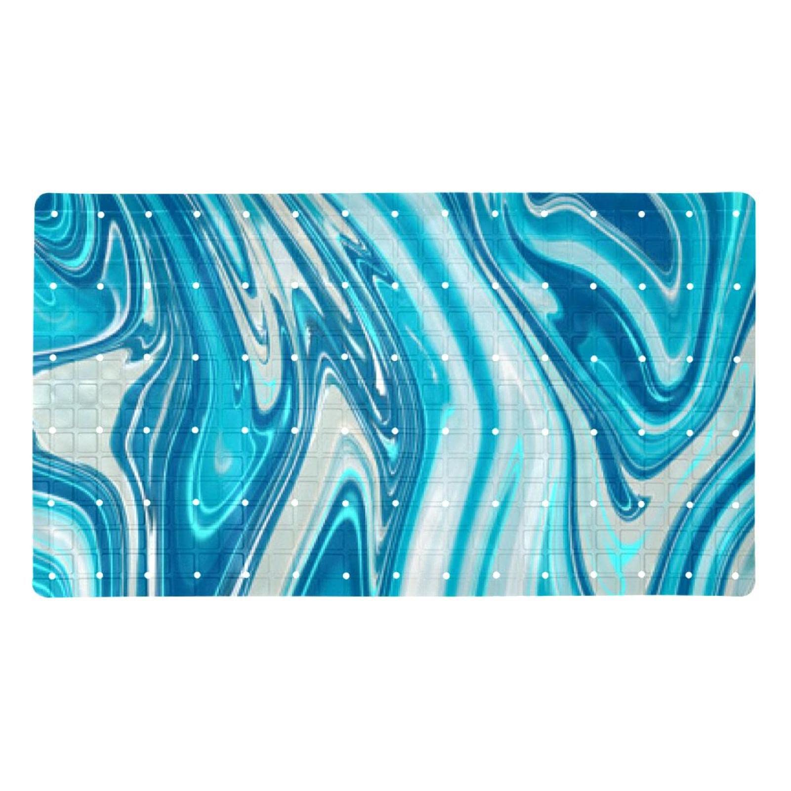 Tapis de bain pour s'asseoir avec trous de drainage pour la sécurité des personnes âgées