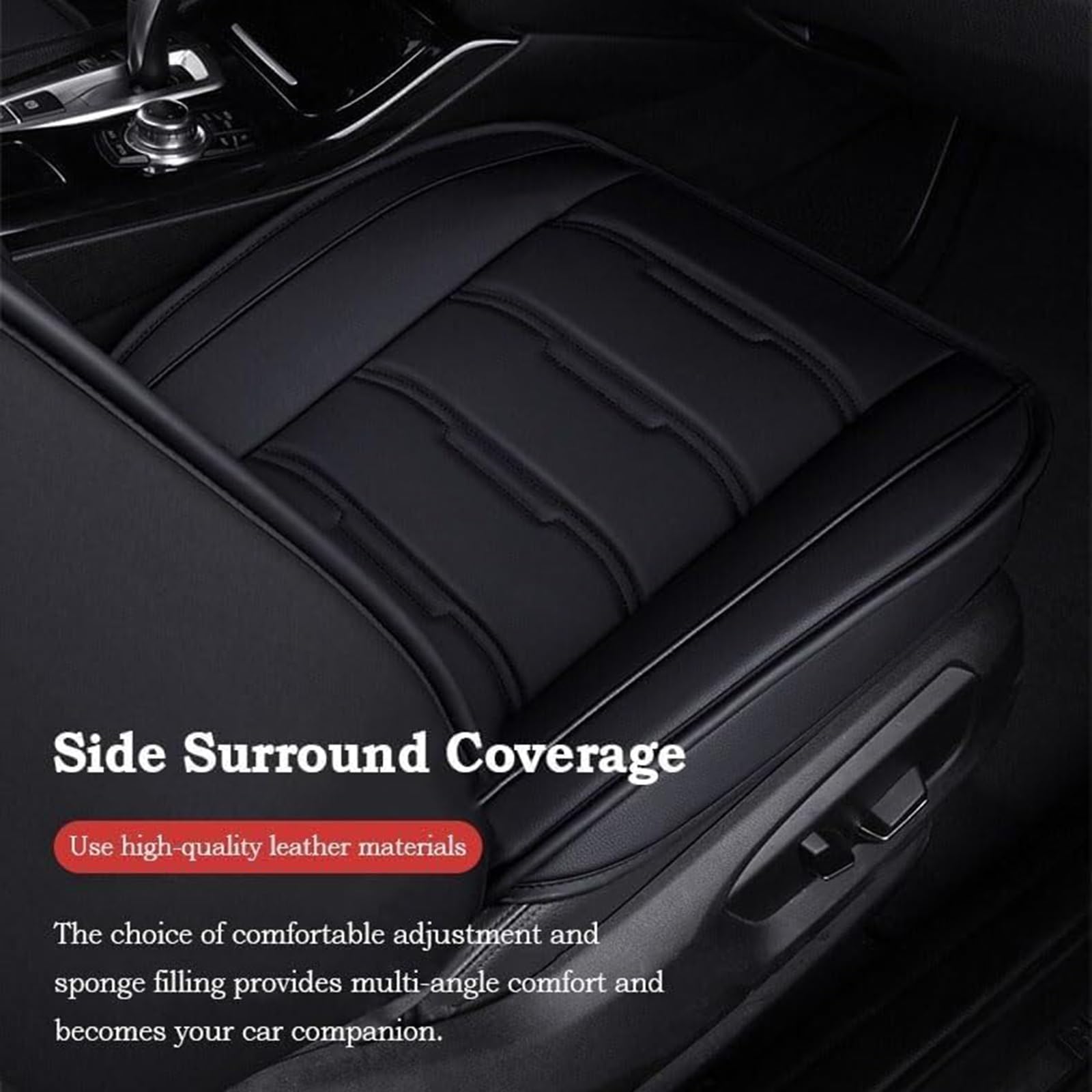 Housse Siege Voiture pour Citroen C4 Hybride(2024-2026) | Couverture siege auto,cuir synthetique impermeable,coussin assise respirant,ensemble complet protection universelle