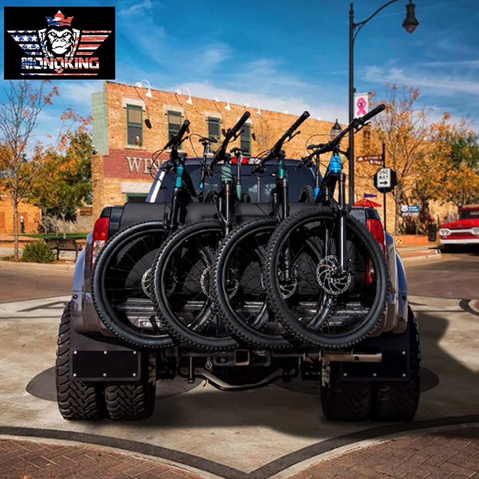 road bike on tailgate pad