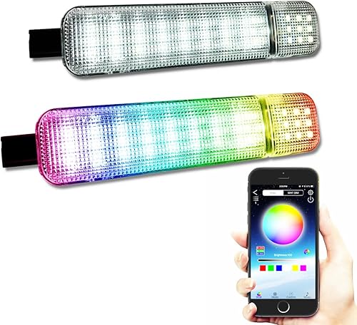Luces de cortesía del panel de puerta interior LED RGB con control por APP, compatible con Chevy Silverado GMC Sierra 1500 2500 3500 Pickup, luz