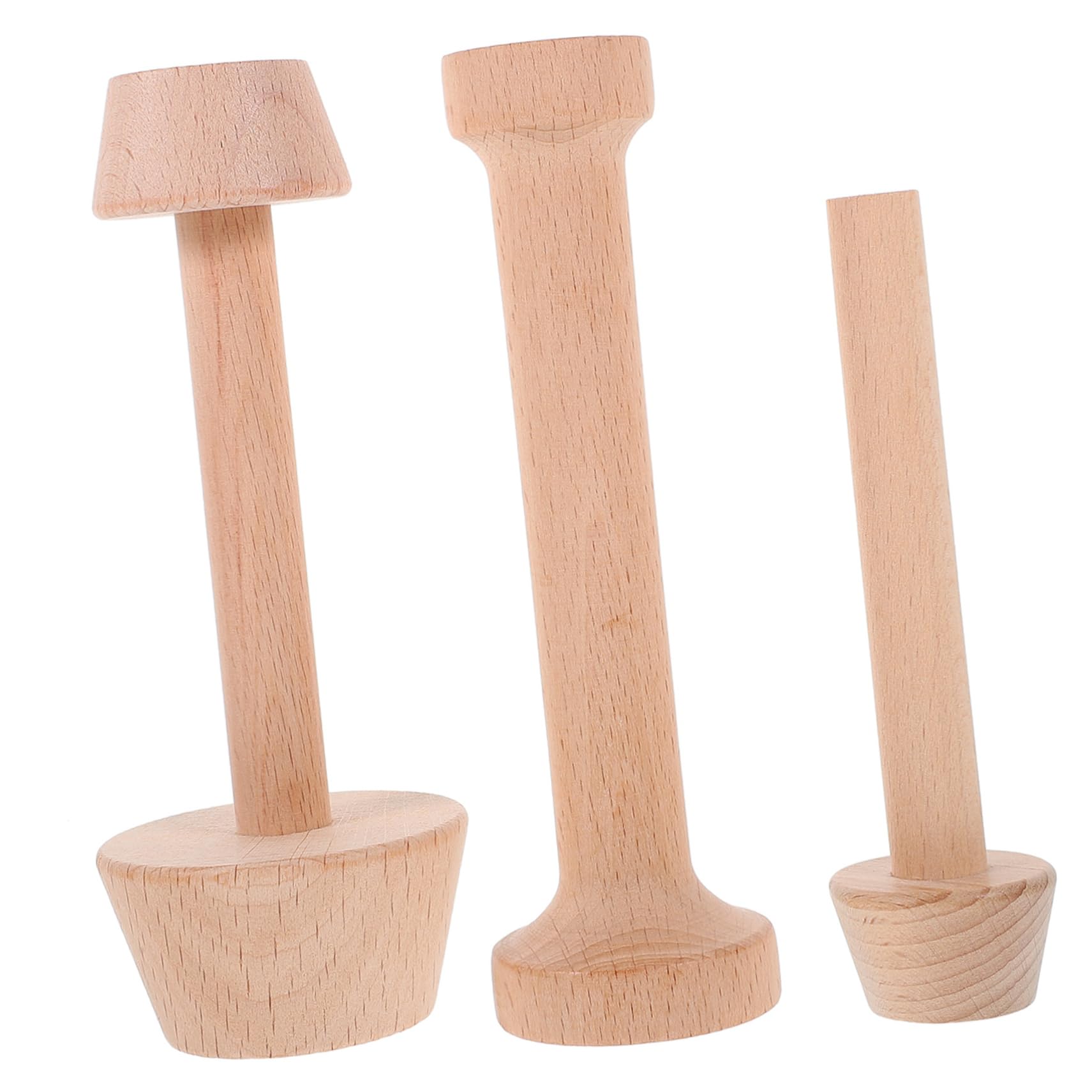 Cabilock 9stücke Teiliges Holz-tart-tamper-set Mit Doppeltem Ende Für Herstellung Von Eier Und Obsttörtchen Praktische Backutensilien Für Küche