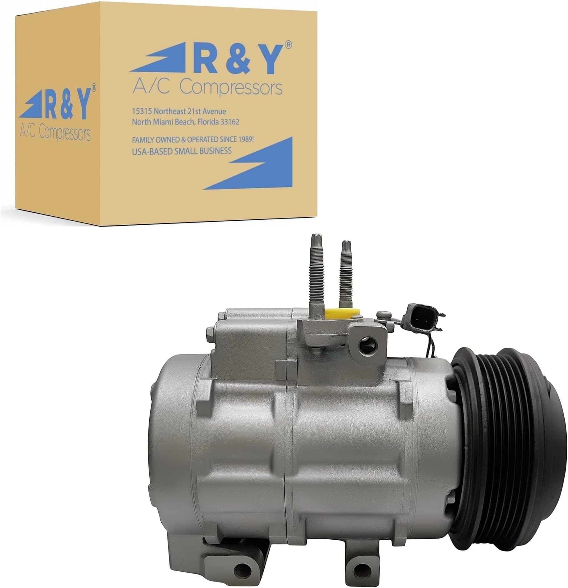 RYC Automotive A/C Compressor FG192 (Fits Ford F-150 V6/V8 2007-2014; Expedition 5.4L 2007-2014; F-250/F-350/F-450/F-550 Super Duty 6.4L Diesel 6.8L V10 2007-2010)
