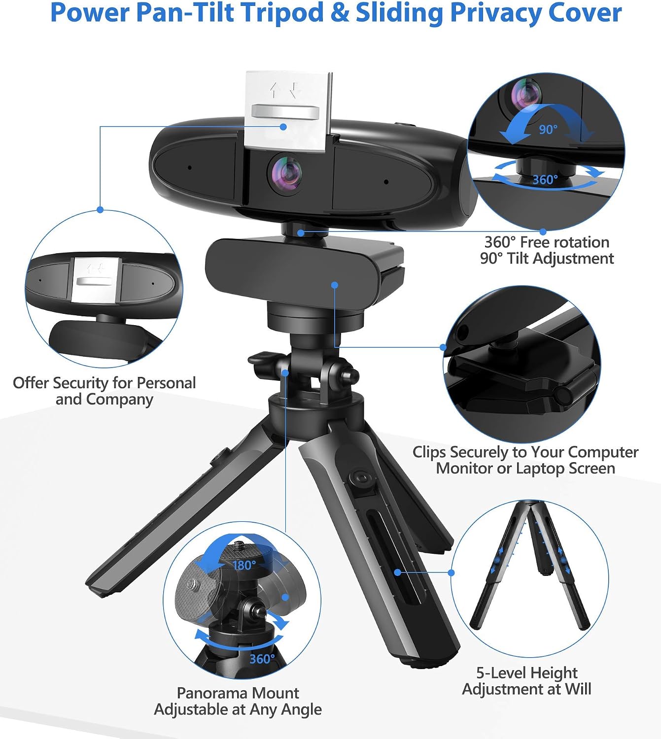 Top Brands Webcam with Microphone, 2K Streaming USB Computer Camera with 4X Zoom Privacy Cover Pan-Tilt Tripod &110° Wide Angel for PC Conferencing/Calling/Gaming, Laptop/Desktop Mac, Skype/YouTube/Zoom/Facetime Super Cheap 🛒 Webcam with Microphone, 2K Streaming USB Computer Camera with 4X Zoom Privacy Cover Pan-Tilt Tripod &110° Wide Angel for PC Conferencing/Calling/Gaming, Laptop/Desktop Mac, Skype/YouTube/Zoom/Facetime
