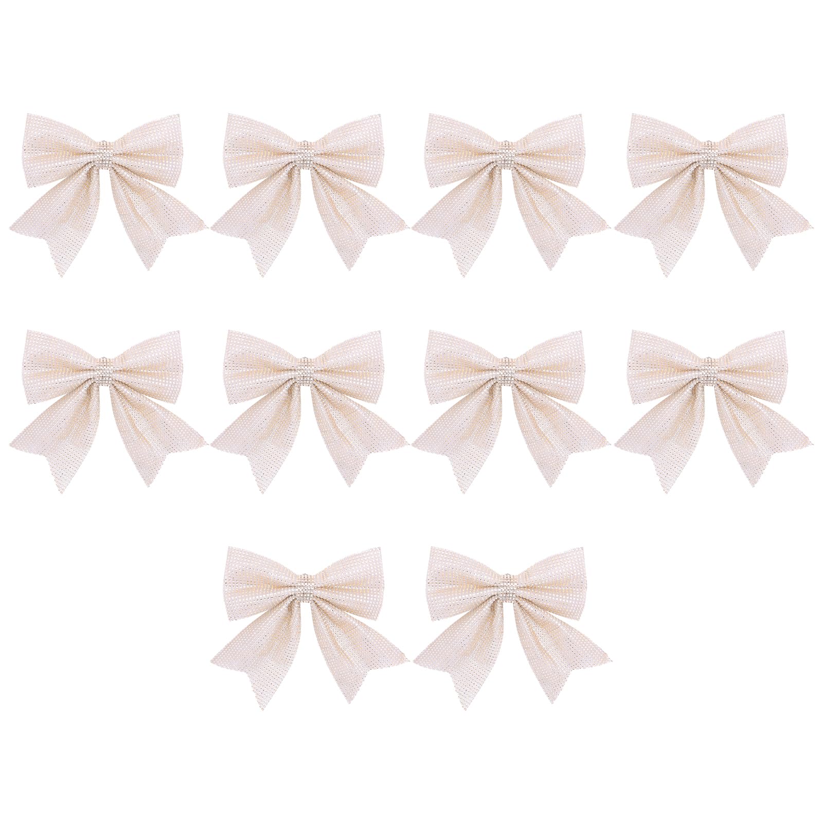 Kalttoy Decorative Studded Bowknot Hanging Charm Delicate Bowknot Christmas Tree Ornament for Festive Home Decor Glittering Ornament