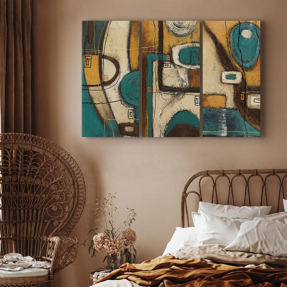 murando - Quadro Acustico Astratto 3 pezzi schiuma acustica Quadri Moderni Grandi - Camera da Letto Matrimoniale - Stampa su Tela - Pannelli Fonoassorbenti Decorativi - Fonoassorbente