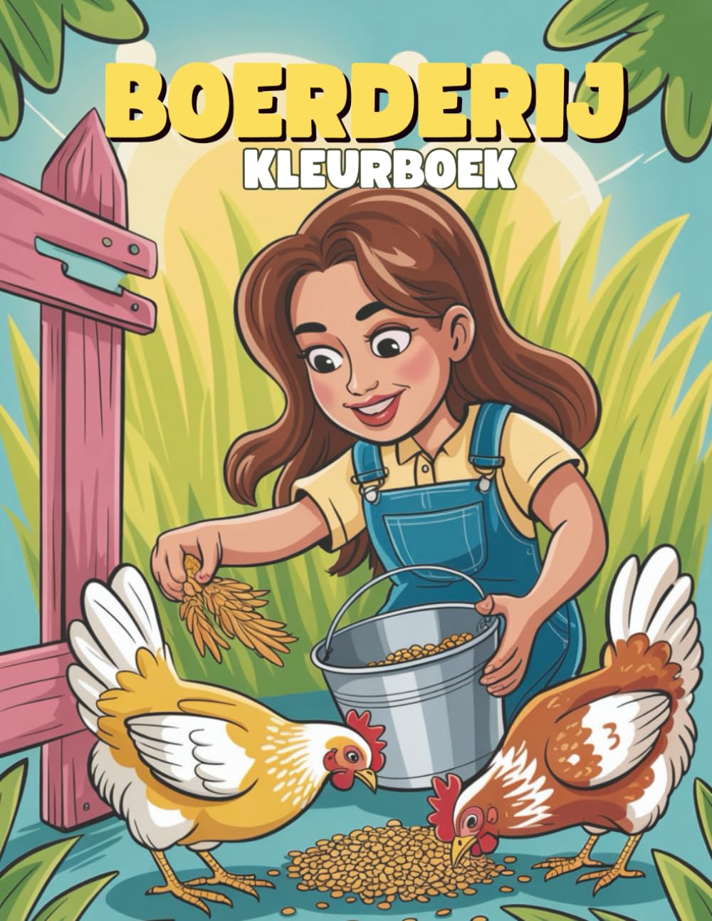 Boerderij Kleurboek voor Kinderen: Leuke en Leerzame Kleurplaten voor Jongens en Meisjes: 40+ Schattige Illustraties van het Boerderijleven | Tractoren, Schuren en Dieren voor Kinderen vanaf 4 Jaar