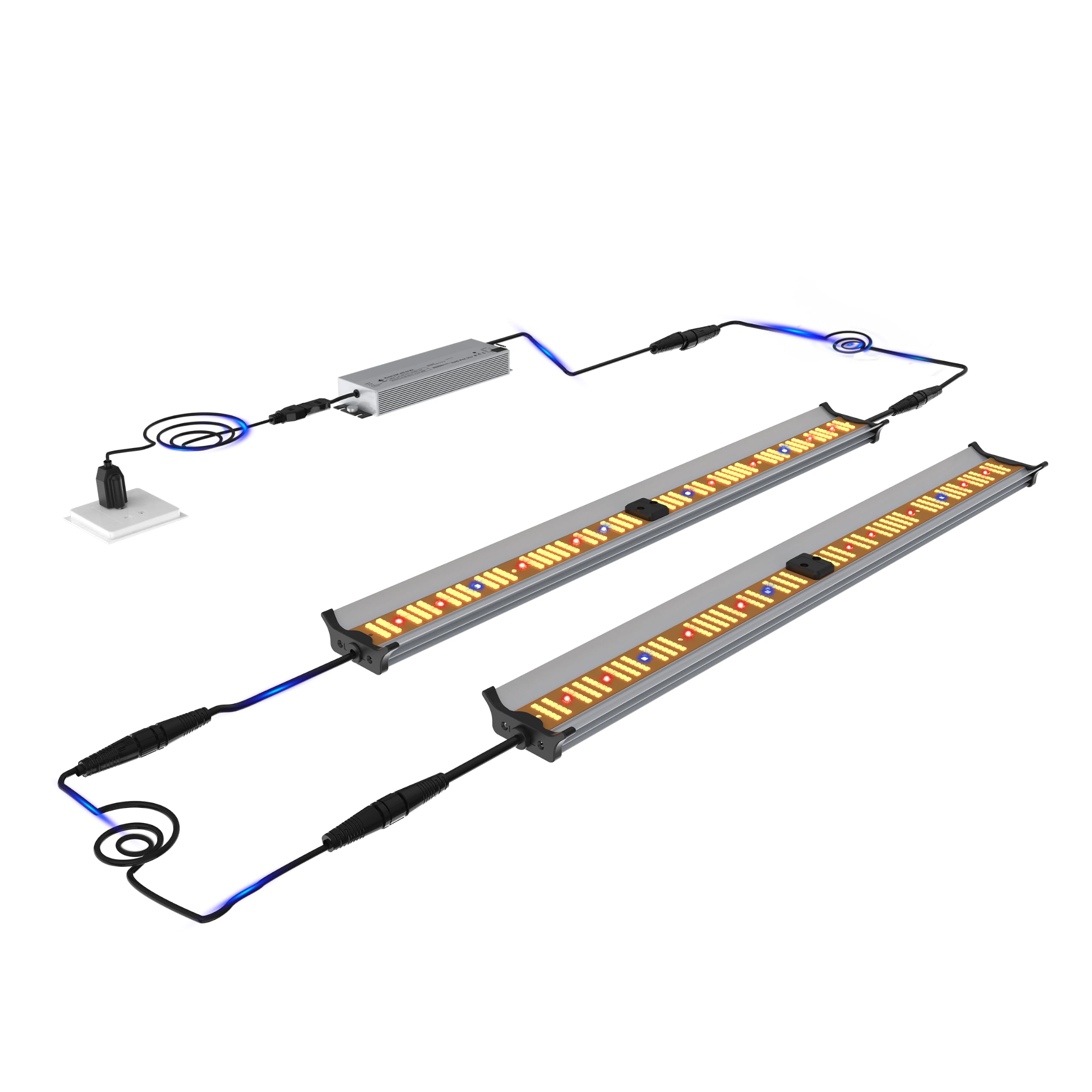 120W Under Canopy Led Grow Light Bars Supplemental Lighting Lamps for Tent