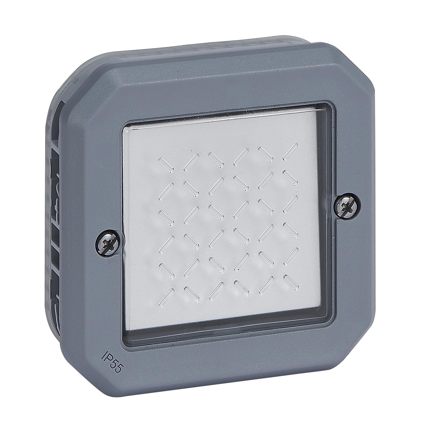 Legrand, Plexo New 069523L Surface-Mounted Single-Way Toggle Switch Insert 16 Amp 250 Volt IP55 Grey