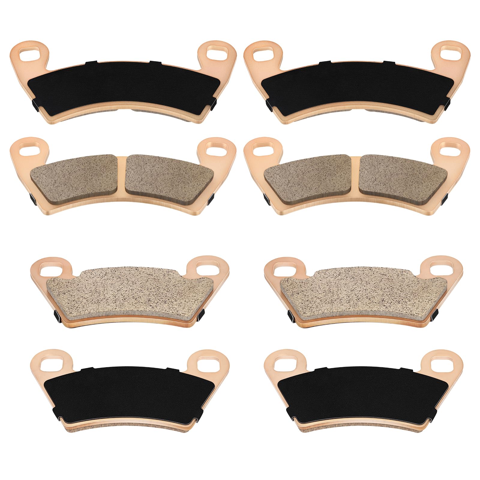 Sinter - Pastillas de freno delantero y trasero para Polaris RZR-4-800 RZR-900 2010-2014 Ranger 500 570-Crew 570-Full-Size 700 800 900 1000 EV Crew Diesel HST Brutus ACE 325/570/900 LSV