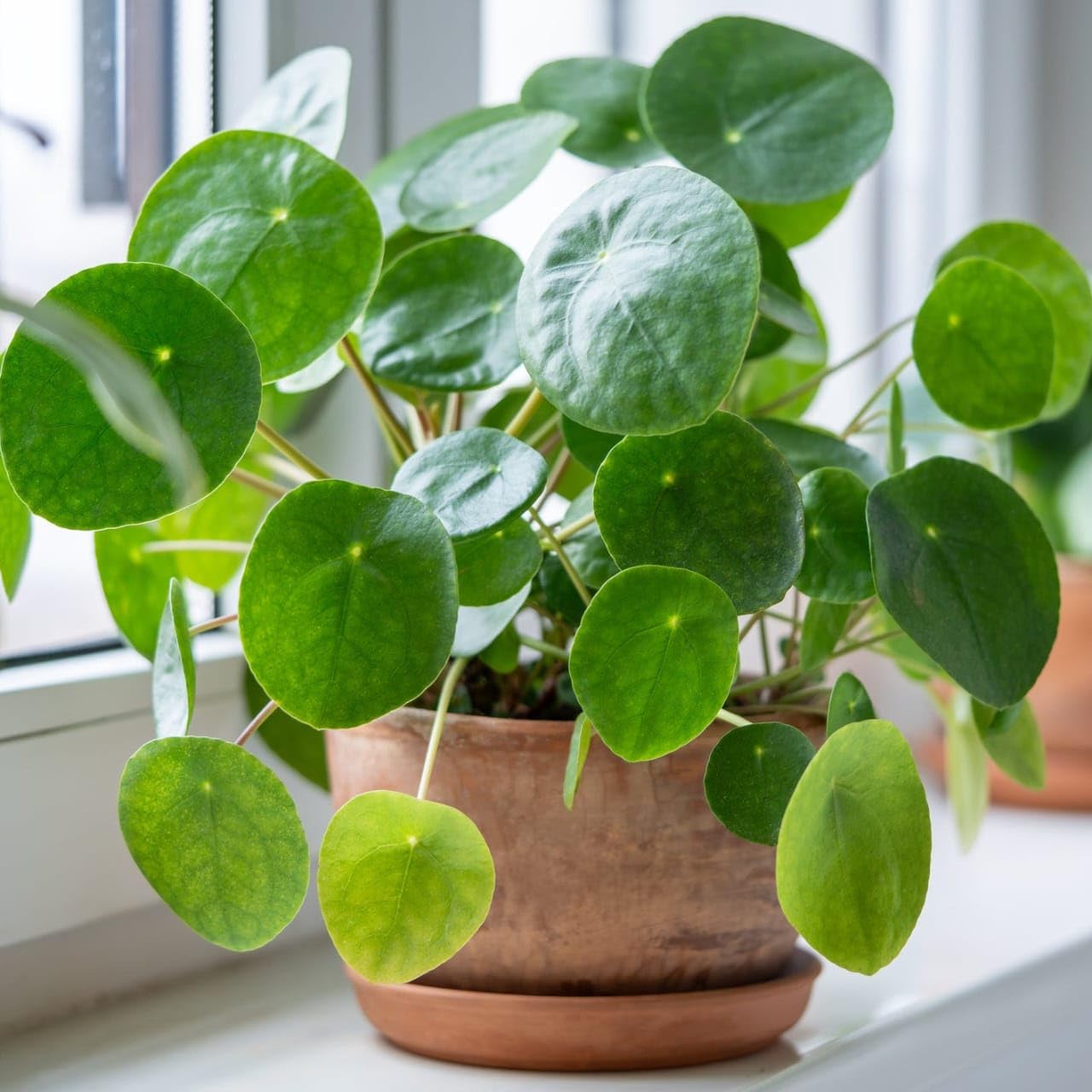 Chinese Money Plant Live | Pilea Peperomioides UFO | Easy-Care Indoor Home Decor Plant with Pot RV_9-picture-19