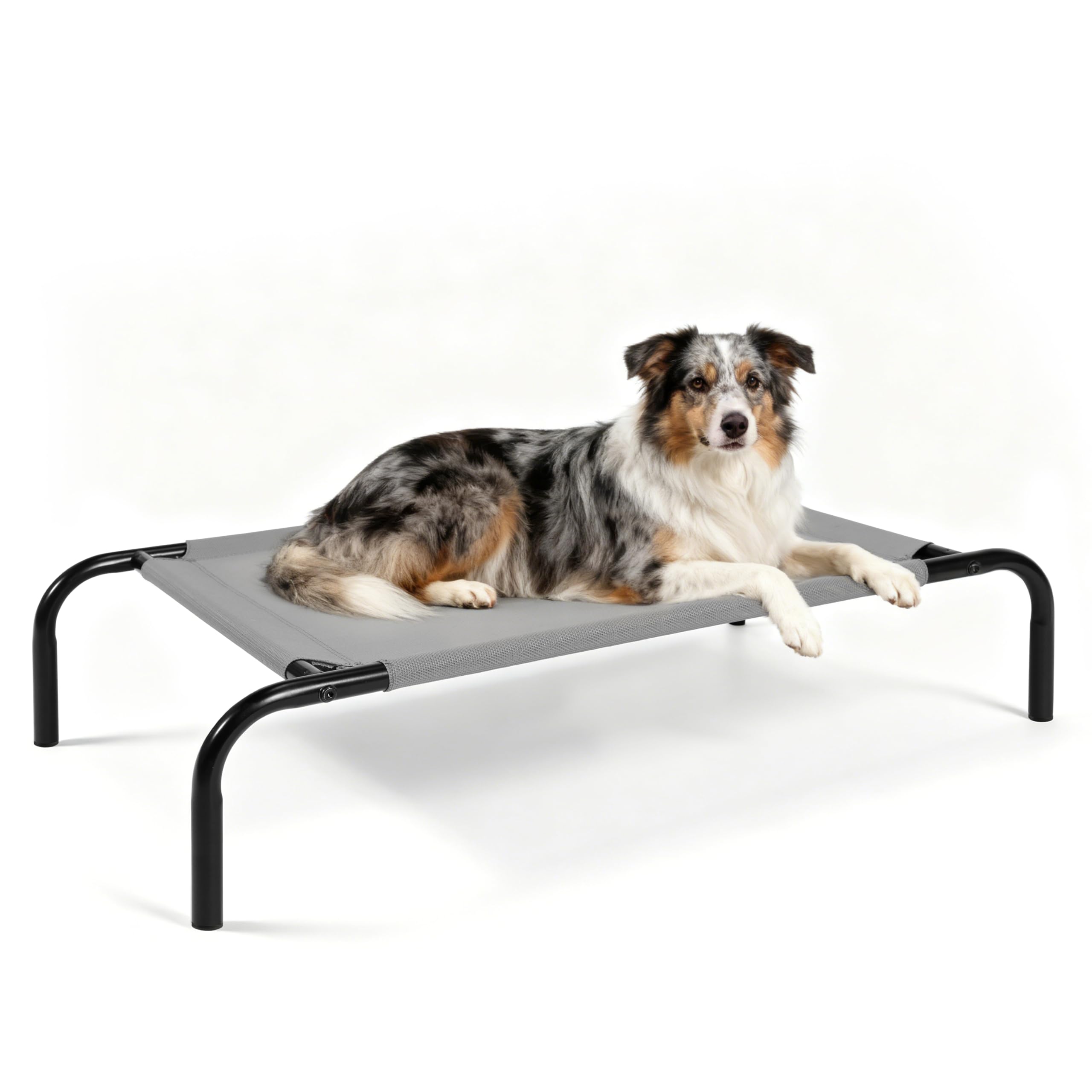 OUTSIDER Raised Dog Bed Elevated Pet Cot with Breathable Washable Pet Cot for Large Medium Small Dogs, Sturdy Steel Frame Supports up to 34kg，M，（110 * 65 * 20CM）