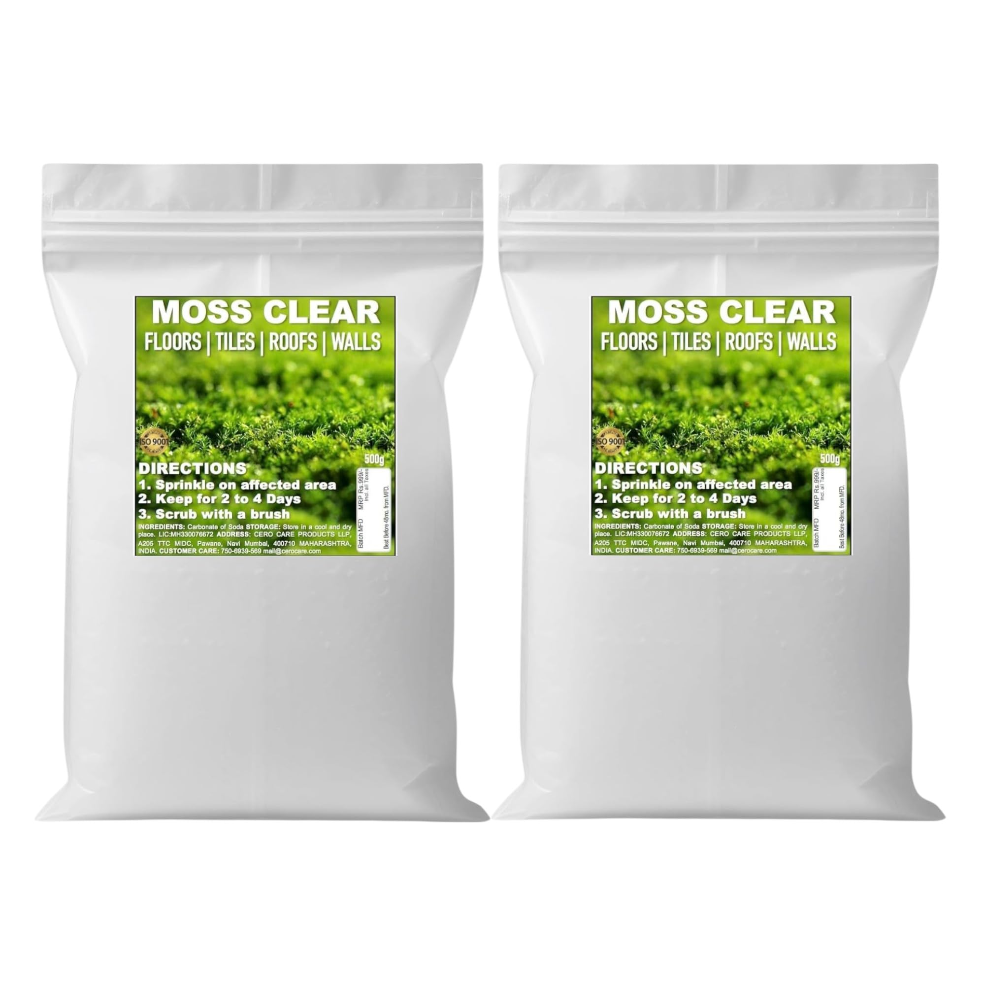 CERO ® Moss Clear, Moss Mould Mildew Cleaner for Floors Tiles Roofs Walls (500g) 2 PCCOMBO-image-39