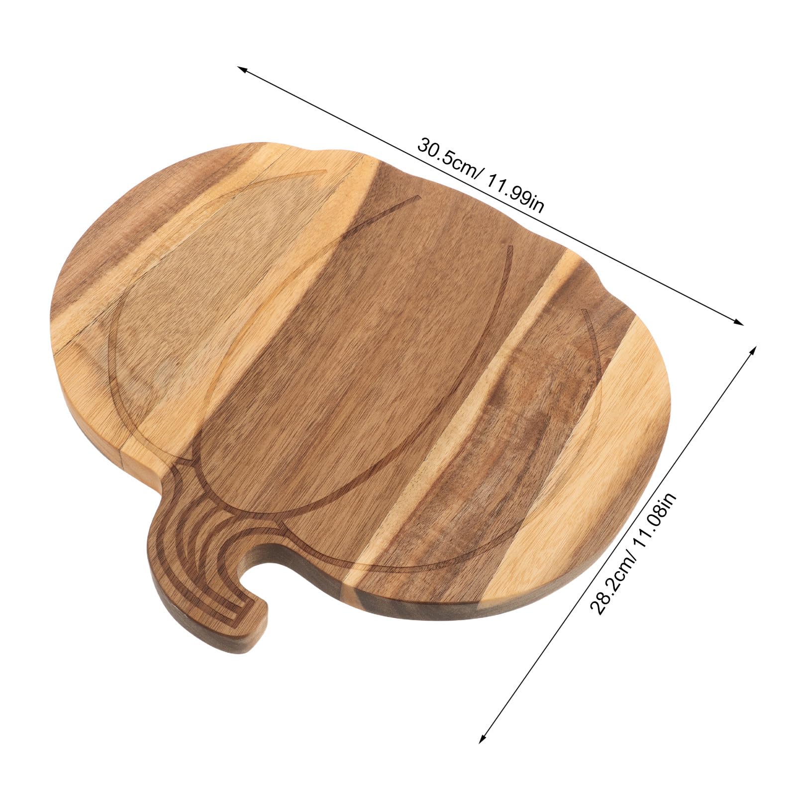 Operitacx Tabla de embutidos con forma de calabaza - Tabla de quesos de madera para Halloween - Platos de aperitivos de madera para fiestas de otoño y Acción de Gracias - Uso en la cocina