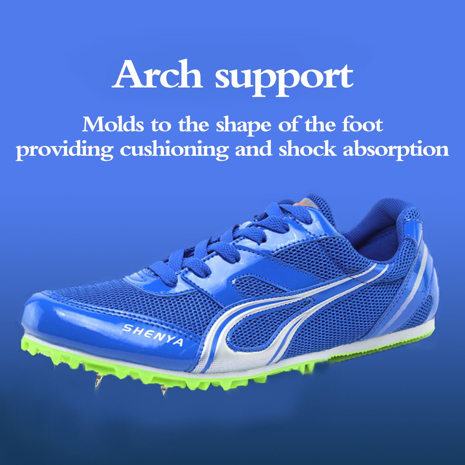 Zapatillas De Atletismo Clavos,Zapatillas De Clavos Deportivas,Zapatos con Clavos para Atletismo,Respirable,Desgaste,Soporte Estable,para Pista Y Campo Deportivas