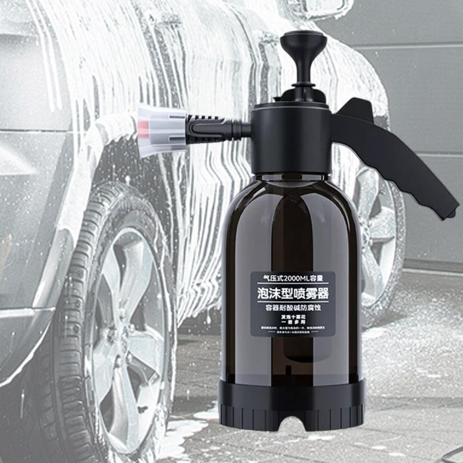 2L Hand Druk Sproeier Voor Auto Wassen Sneeuw Schuim Tuin Water Sproeier Schuim Generator
