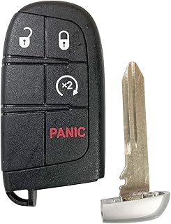 Car Key Fob For Dodge Journey Durango 4 Button Keyless Smart Remote FCC ID: M3N-40821302 / P/N: 68066350;by AUTO KEY MAX (SINGLE)