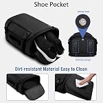 HOMIEE Sac à dos de voyage 40L Sac à dos d'affaires, sac de cabine imperméable TSA Vol amical approuvé Carton 17.3 Sac à dos pour ordinateur portable d'inch avec compartiment de chaussures pour voyage week-end Randonnée, Noir
