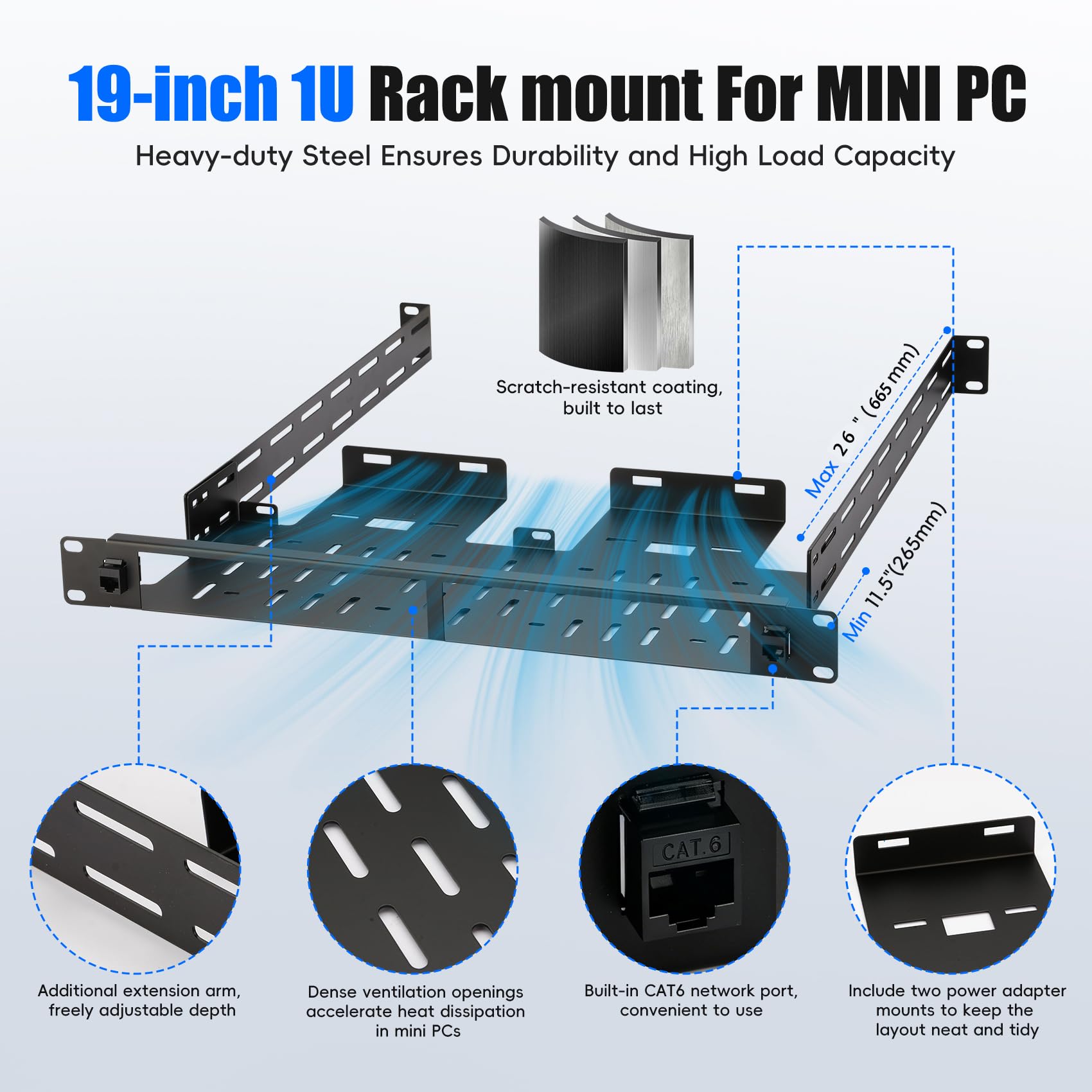 Amazon | ミニPCラックマウント 2ユニット用 Dell Micro Lenovo Tiny