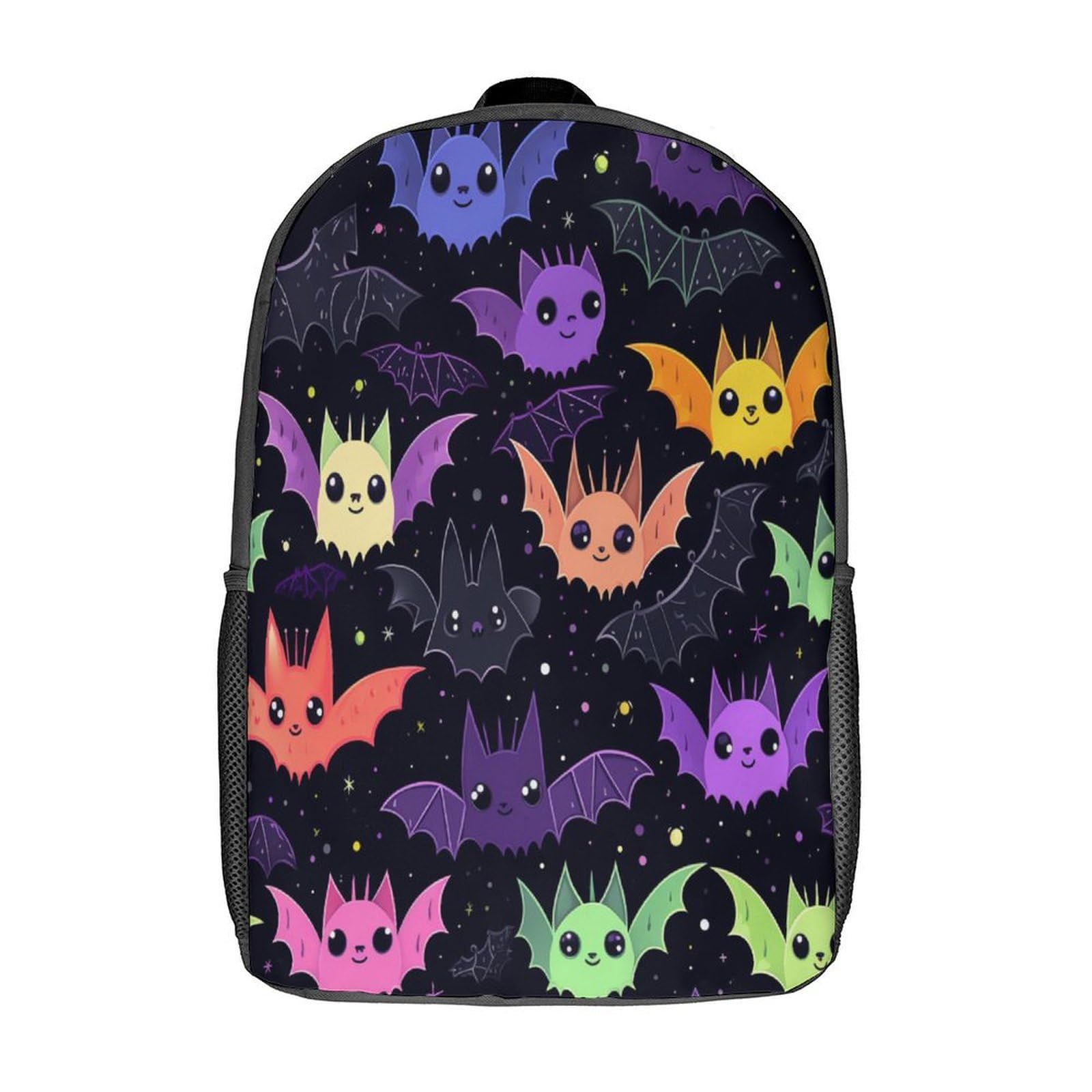 FRBAJSOCF Bat School Bags School Backpack for Kid Big Capacity Bookbag Primary School Rucksack Bag for Girls Children Casual Daypack for Teen Girl Backpacks 17inch