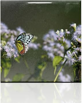 MR.R 8 Pack Sublimation Blanks 4x4 White Glossy Ceramic Tiles Crafts for Heat Press Transfer Printing Customized Photo Frame Novelty for Wedding, Birthday Gift, Decoration (10x10cm)