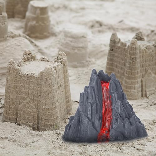 Miniatura 6 de Juguete de volcán, 10 piezas, kit de ciencia de volcán, modelo de erupción para niños de 4 a 6 años, simulación de dinosaurios, juguetes del mundo