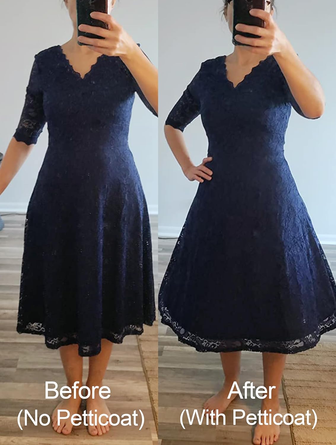 Vlazom Women’s Petticoat Skirts Tulle Tutu Underskirts Chiffon Half Slips Fluffy Layer Prom Puff Skirt S-3XL - Image 4