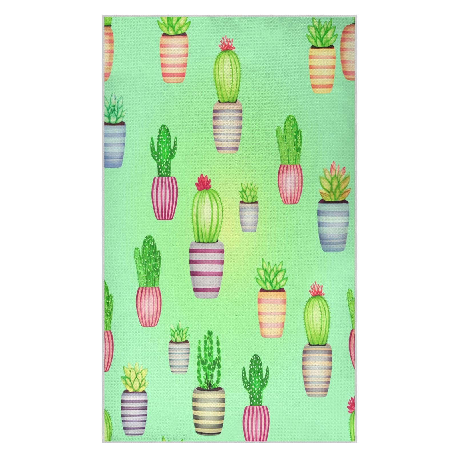 BURSTDDY Cactus Kitchen Towels,Absorbent Dish Towels 1 Pack