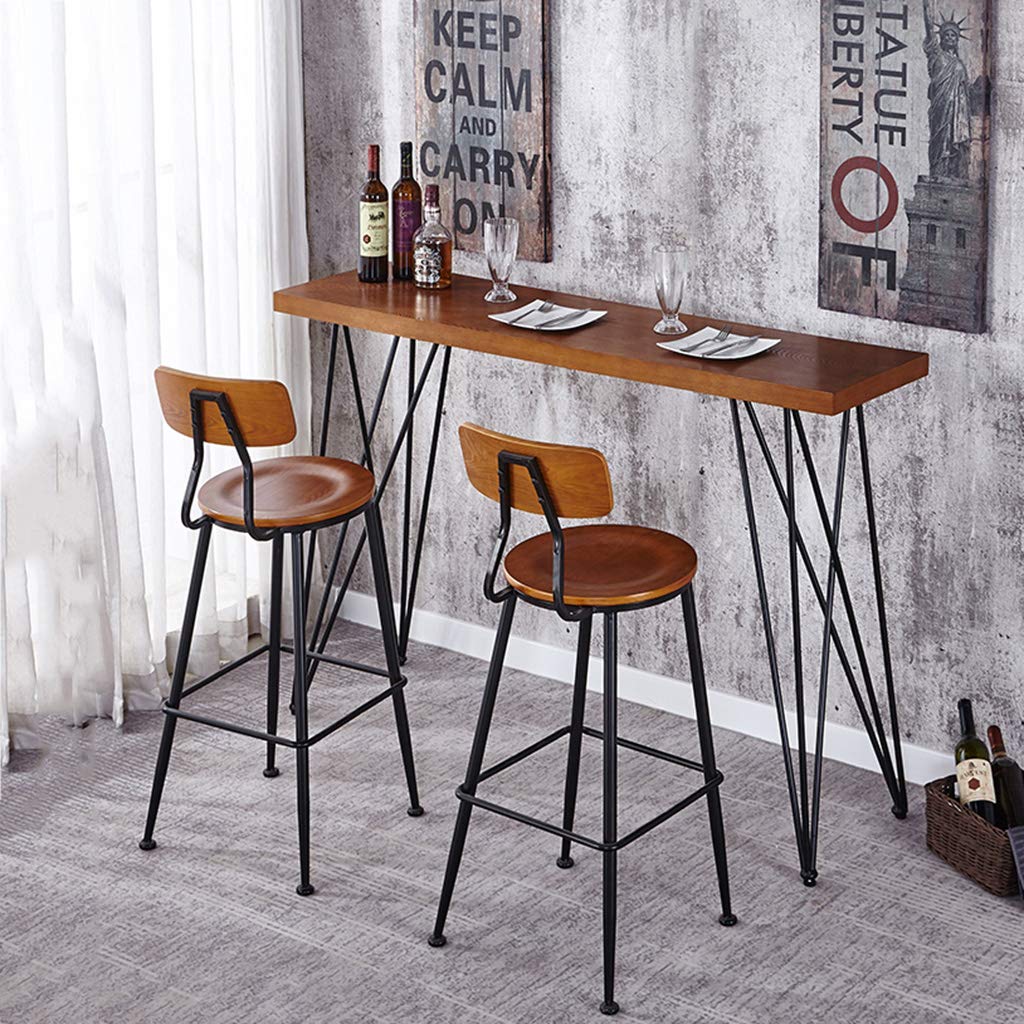 Amazon.com: Bar Stool Set of 2 Bar Chair Vintage Style Industrial