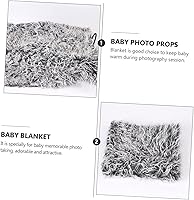 Vista 5 de TOYANDONA Colchoneta fotográfica de colcha, 1 unidad, accesorios para fotografía de bebé, manta para niños, manta para niños, manta para recién