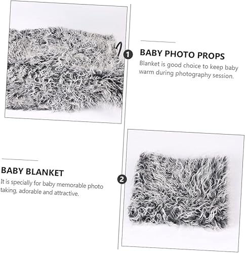 Miniatura 5 de TOYANDONA Colchoneta fotográfica de colcha, 1 unidad, accesorios para fotografía de bebé, manta para niños, manta para niños, manta para recién