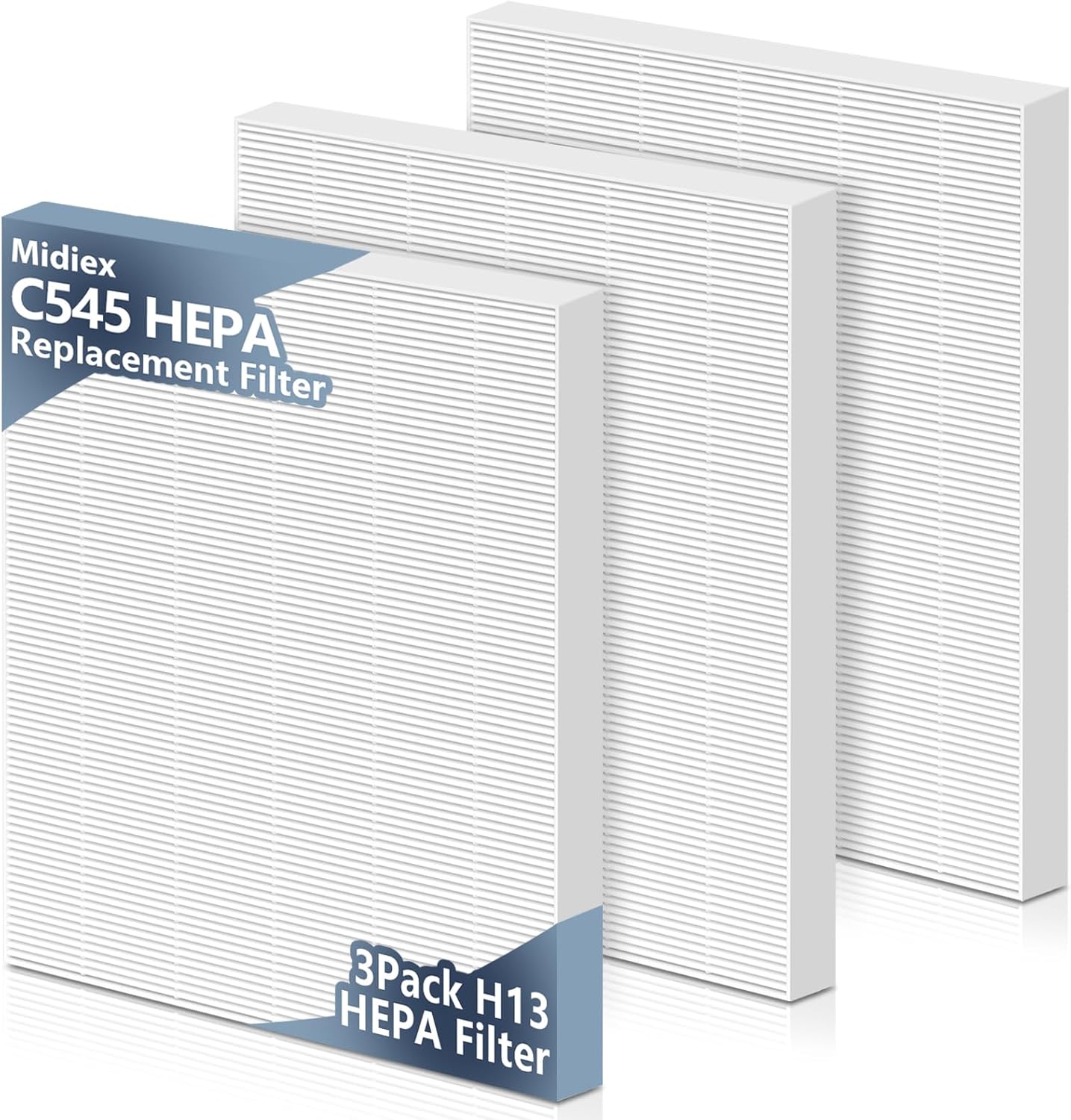 C545 HEPA Replacement Filter S Compatible with Winix C545 Air Purifier, 3 Pack H13 True HEPA Filter S, Part number 1712-0096-00