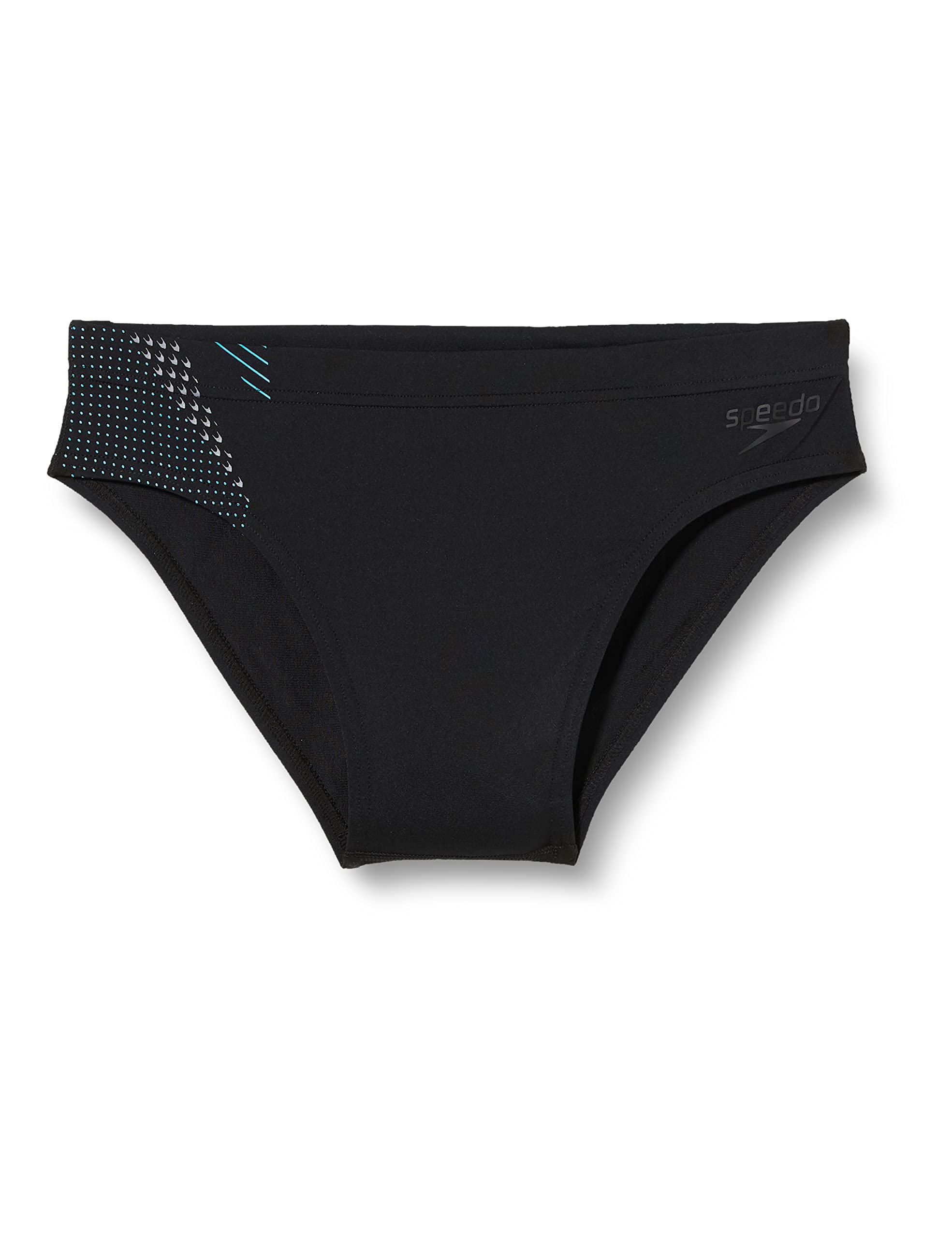 Speedo Tech Panel 7cm Bañador Hombre, Negro/Azul, XS