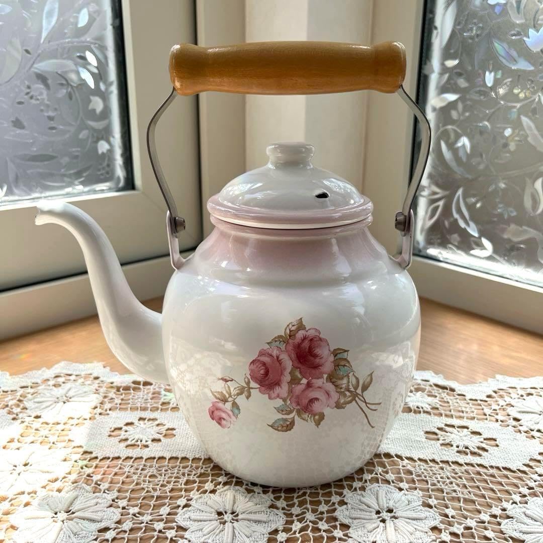マニーローズ ホーロー ケトル ポット イマン ダイアナローズ 琺瑯