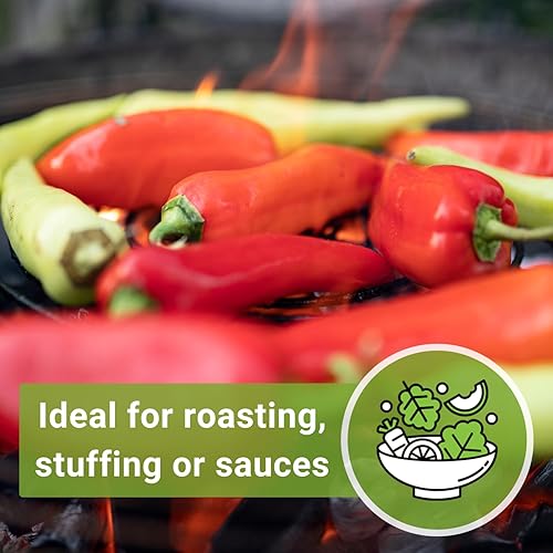 Miniatura 6 de SoSow Right Seeds - Semilla de pimienta húngara de cera caliente para plantar, paquete de reliquia sin OMG con instrucciones para plantar un huerto