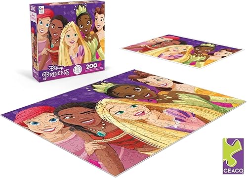 Miniatura 8 de Ceaco - Disney Friends - Princess Party - Rompecabezas de 200 piezas de gran tamaño