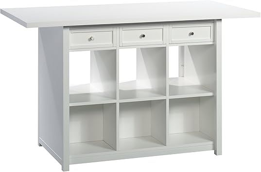 Sauder Craft Pro Series Craft Table/ Pantry cabinets, White finish