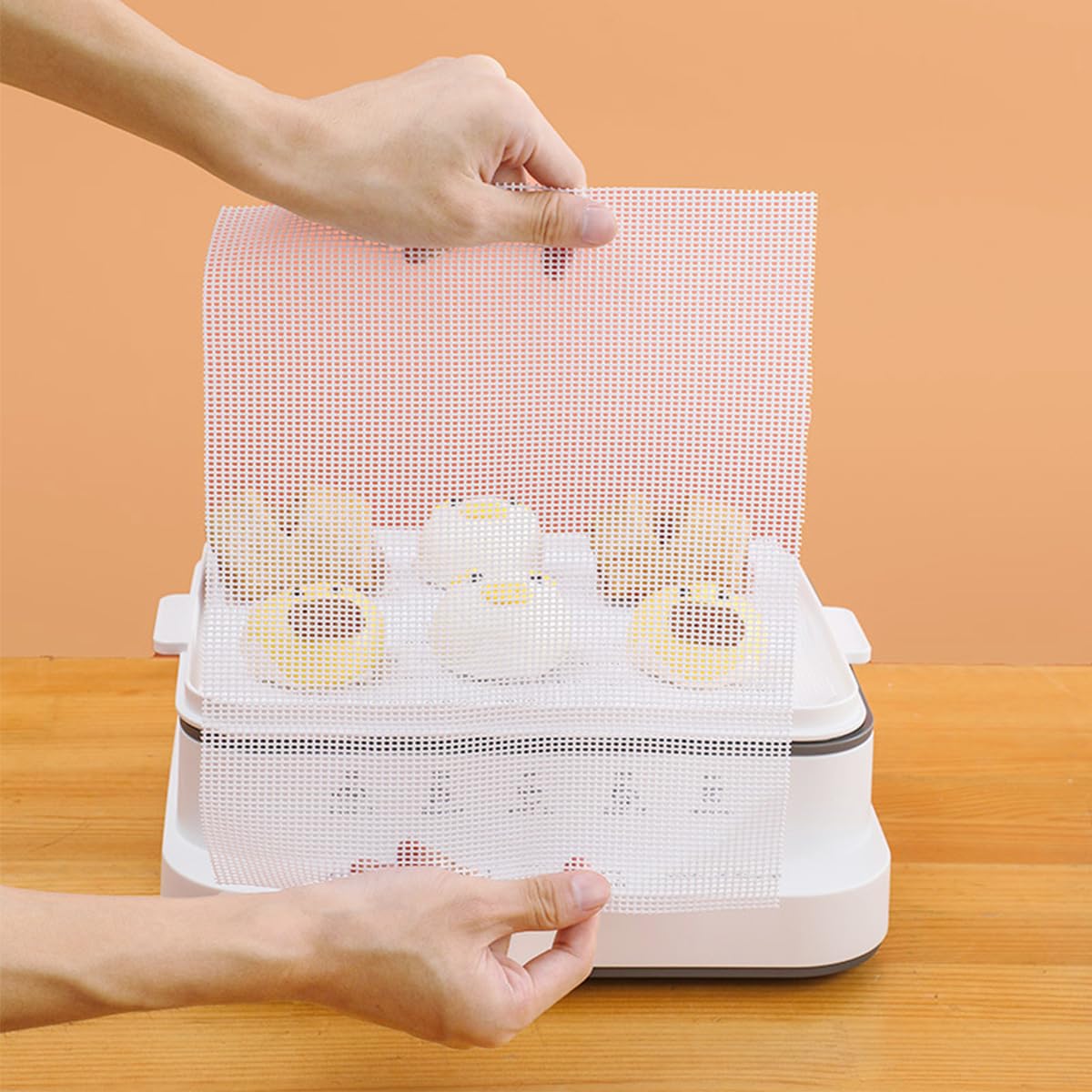 6 Pack Tappetini Disidratatore In Silicone, Tappetini Disidratatore Di Di Frutta Per Alimenti Antiaderenti Tappetini In Rete Per Essiccatore Di Frutta Riutilizzabili