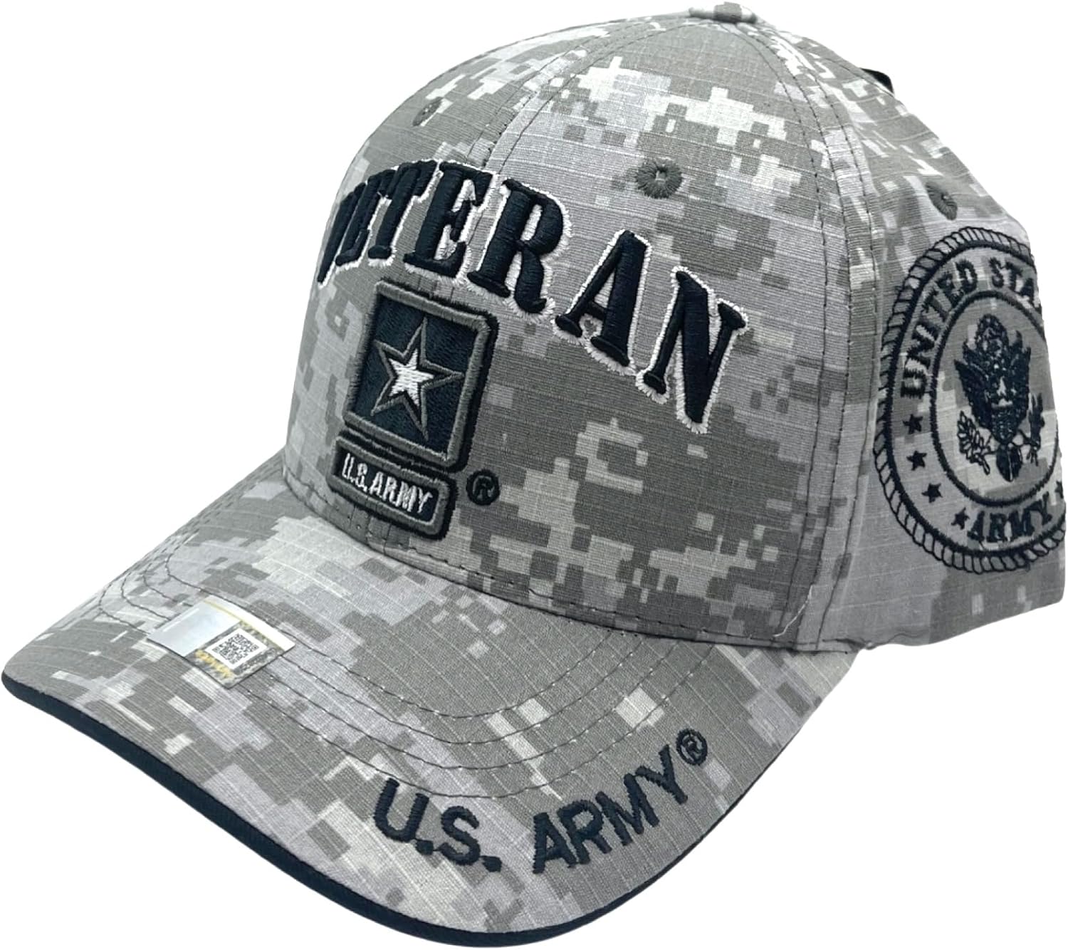 Digital Camo (3d Veteran Square Logo)