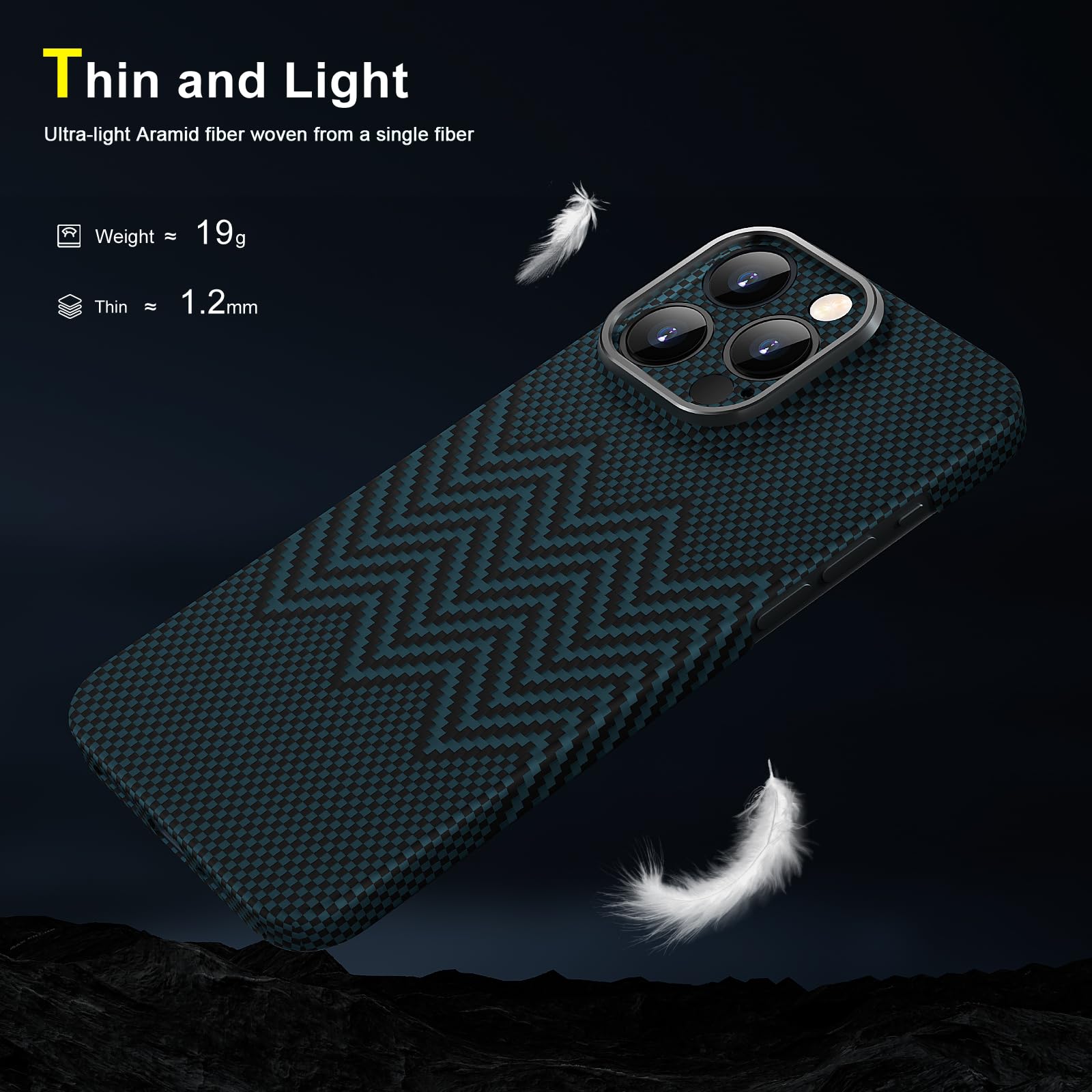 memumi Magnetica Custodia per iPhone 16, 0.3mm Ultra Sottile Matte Hard Cover Posteriore per iPhone 16, Cassa del Telefono Minimalista Progettato