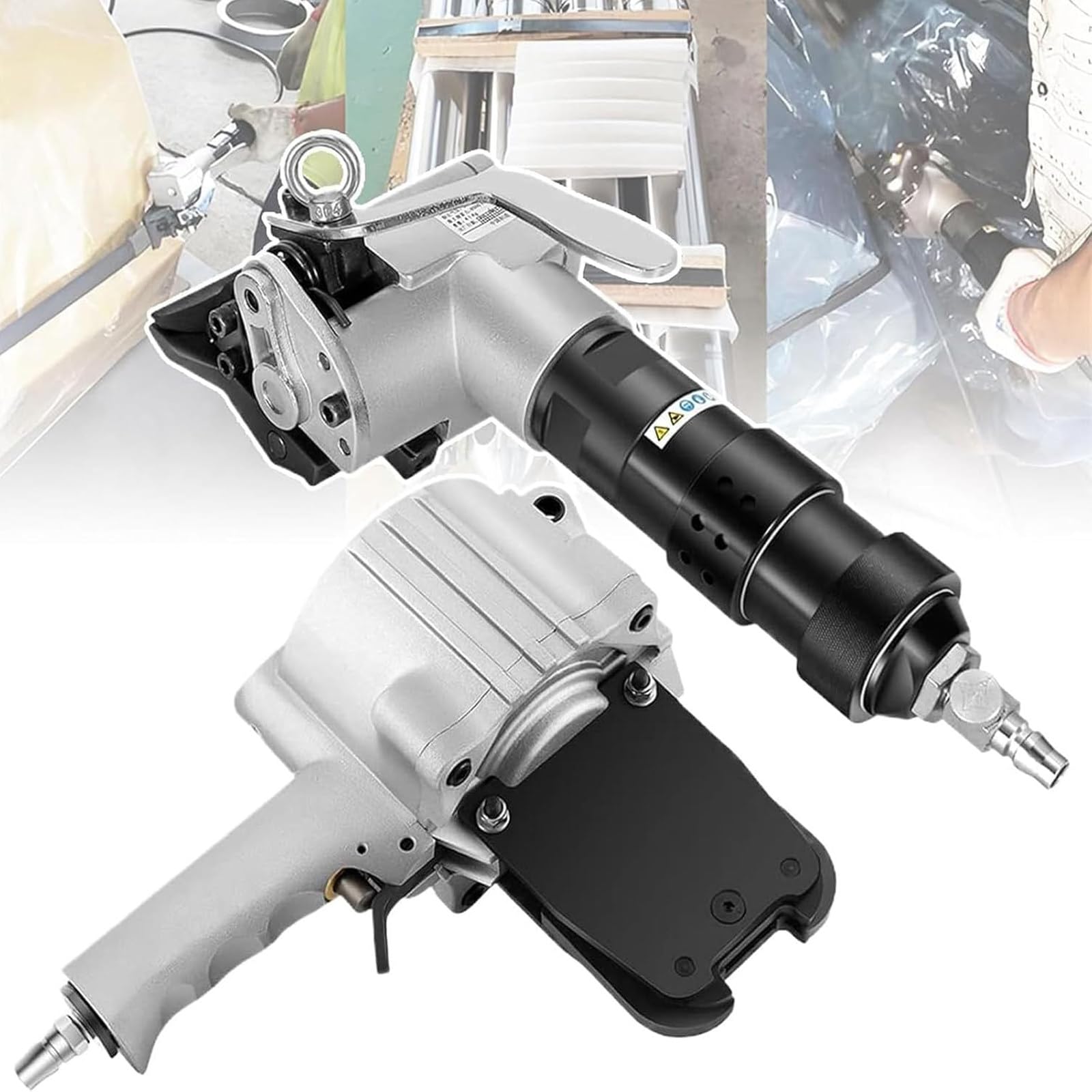 Pneumatische Metallumreifungsmaschine mit hoher Spannung für Industrieverpackungen und Ladungssicherung