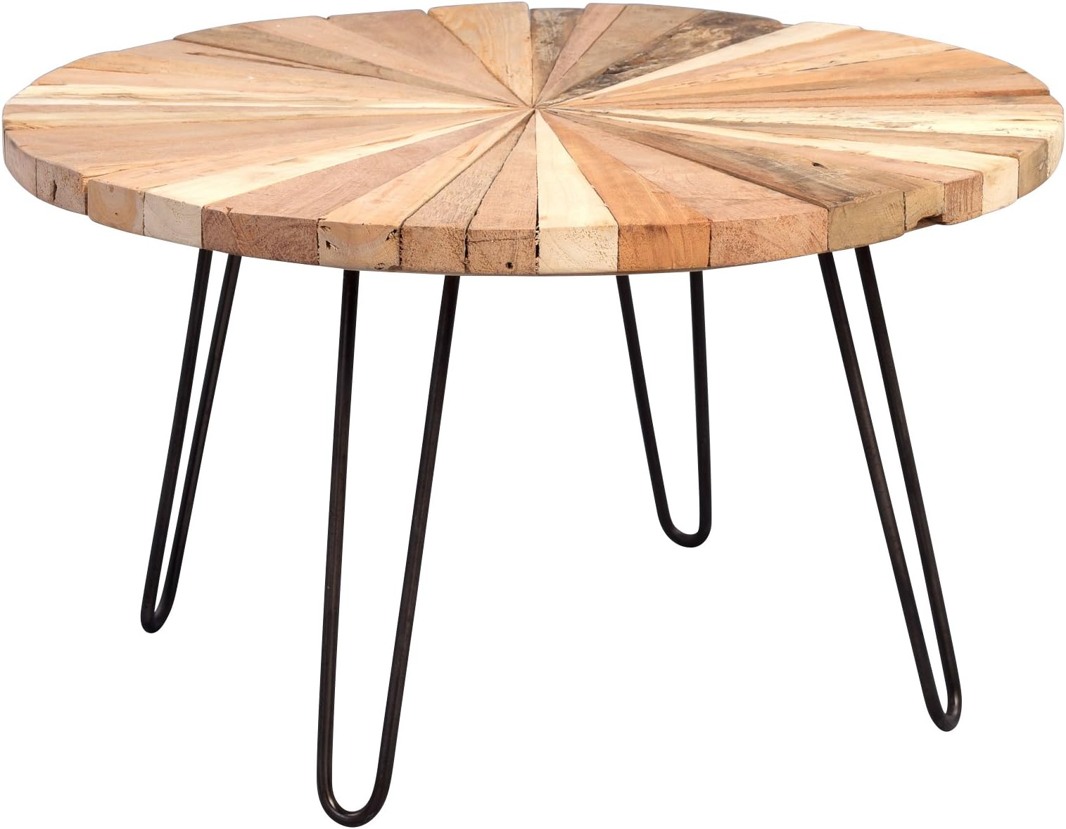HomeTrends4You Coffee Table, Natural Teak, 80 x 80 x 45 cm