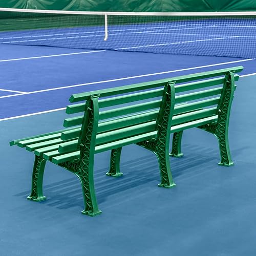 Miniatura 3 de Vermont Banco de cancha de tenis - 3 y 4 plazas  Estándar o sin respaldo (estándar, verde, 4 plazas)