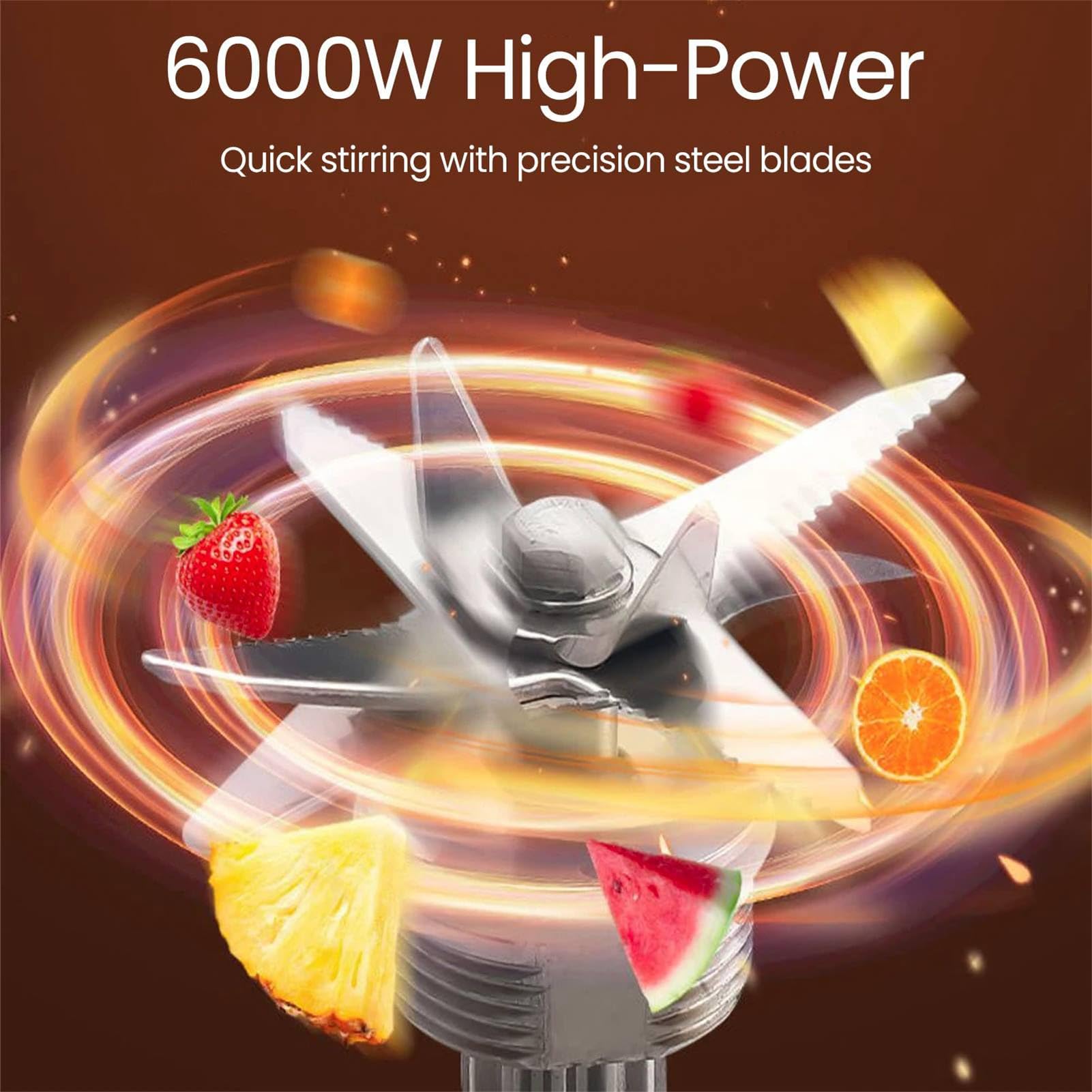Blender Smoothie Maker 2,5 L 2 W 1 Blender Z Dzbankiem Do żywności Z 4 Ostrzami Ze Stali Nierdzewnej 9 Poziomów Prędkości Kruszarka Do Lodu Młynek Młynek Do Kawy/przypraw Funkcja Samoczyszczenia