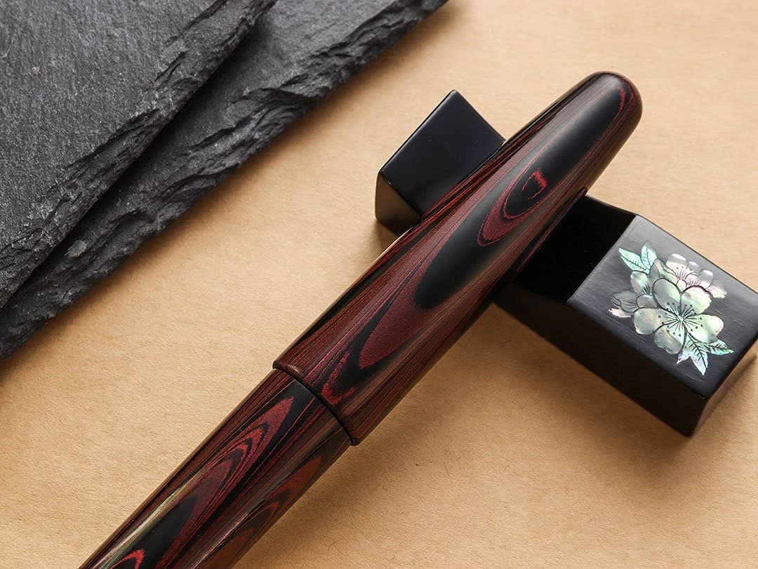 Amazon | WANCHER 夢万年筆 DREAM PEN 誠エボナイト マーブルレッド 