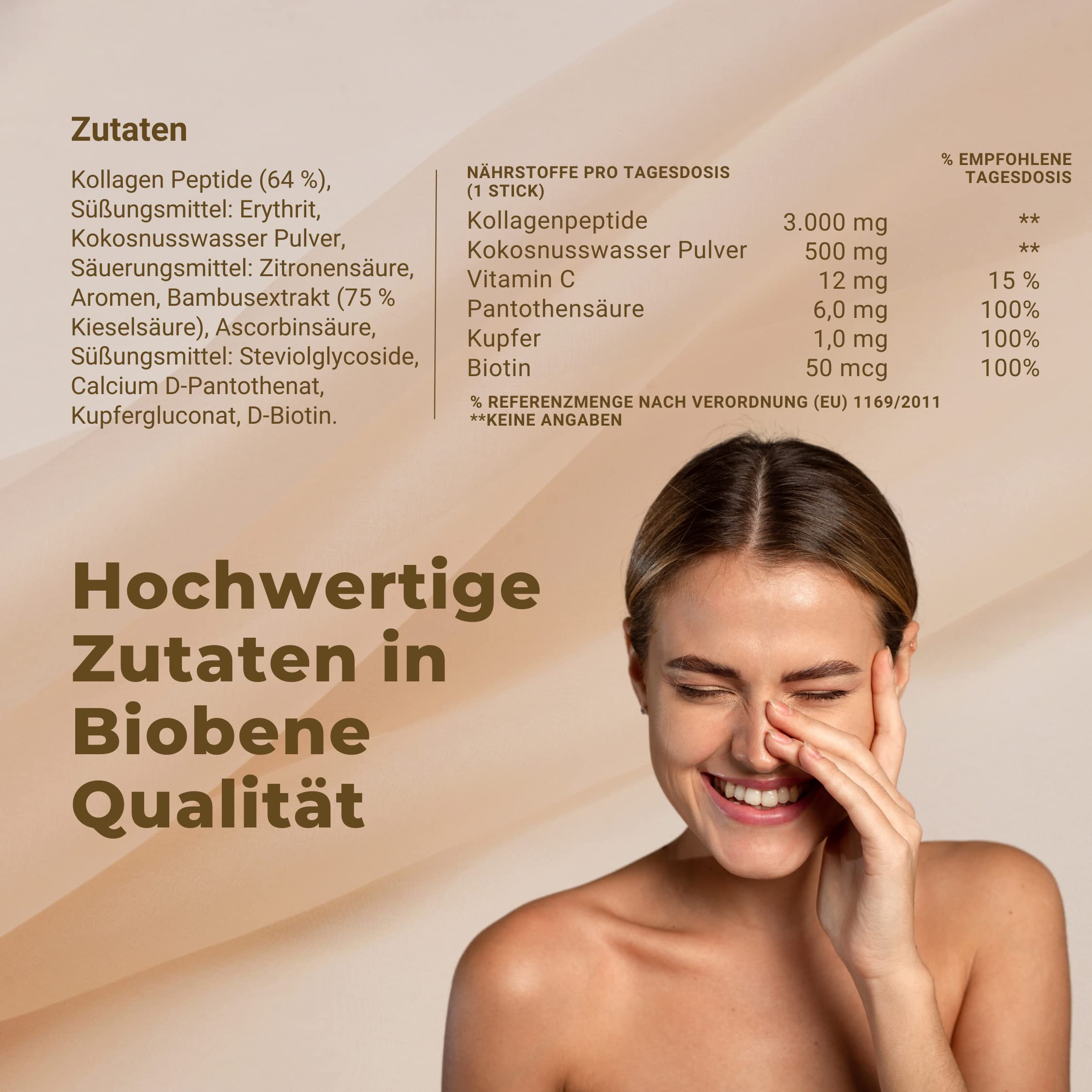Collagen Complex, Anti Aging für die Haut mit Verisol Collagen peptiden, angenehm fruchtiger Geschmack, Nahrungsergänzungsmittel (1 x 28 Sticks zum Auflösen)