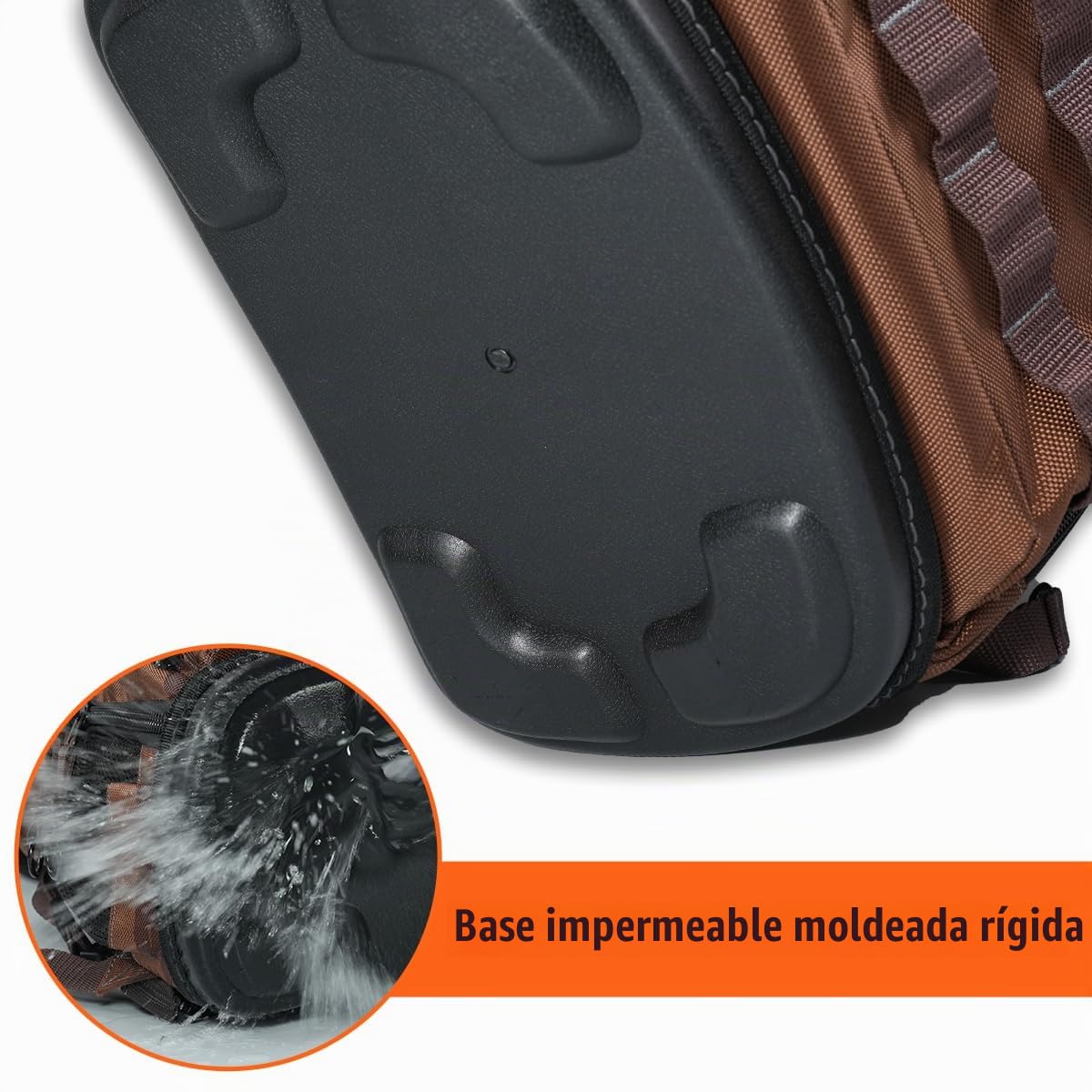 WELKINLAND - Mochila HVAC de 70 bolsillos, mochila de herramientas de electricista resistente, mochila de herramientas de fondo duro para hombres, mochilas de herramientas impermeables para