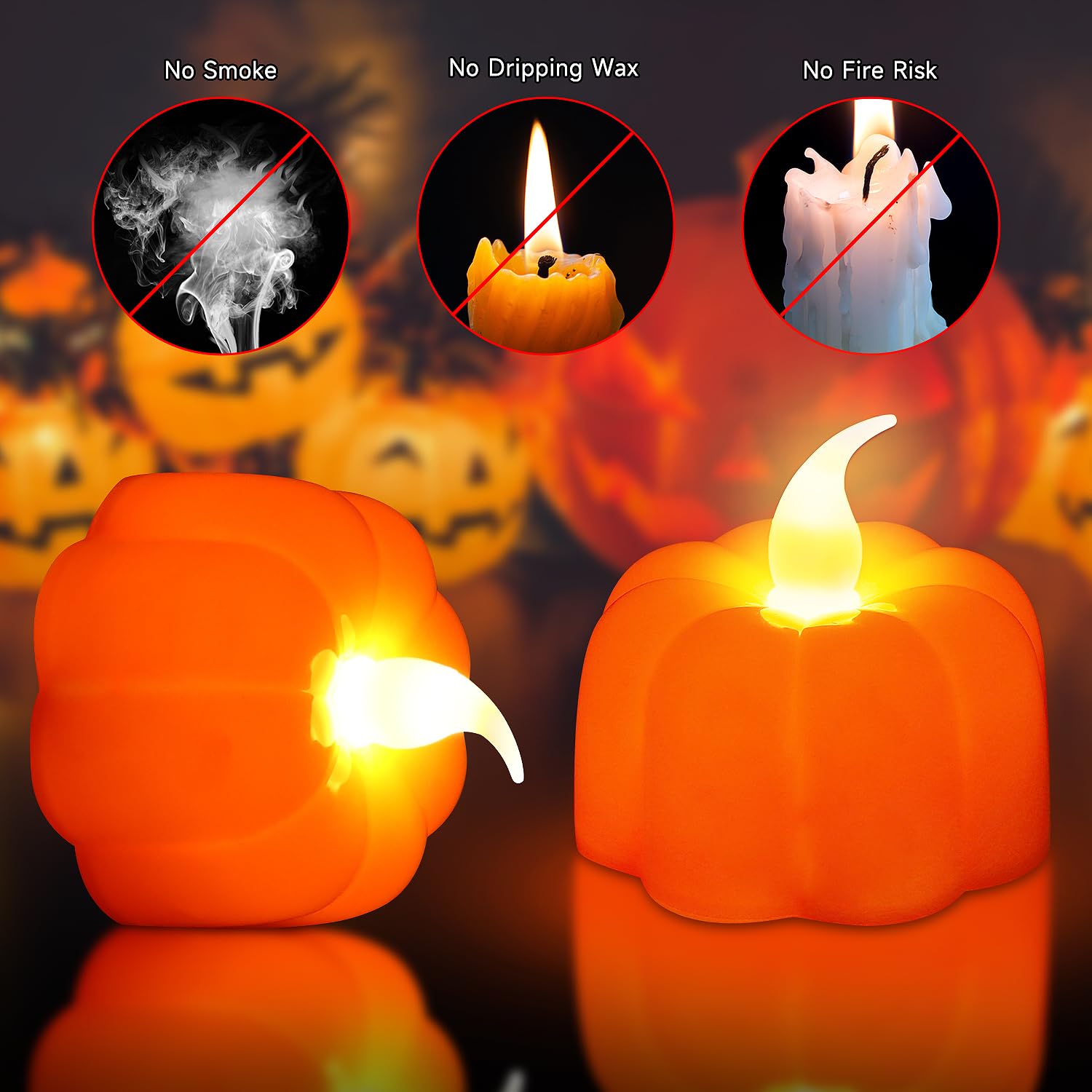 Occhi E Bocca Illuminati Della Zucca Di Jack-o'-lantern Halloween Su Fondo Scuro Immagine Stock
