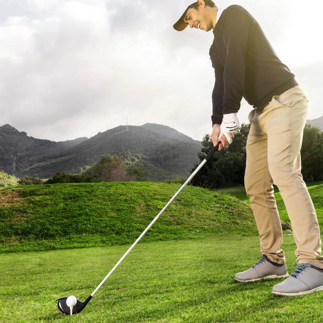 49Pcs Tees de Golf de Plástico, Golf Tees, Camisetas de Golf de Plástico, para Entrenamiento en Interiores y Exteriores de 25 mm/31 mm/37 mm/43mm/51 mm/59 mm/70 mm, para Profesional Accesorios