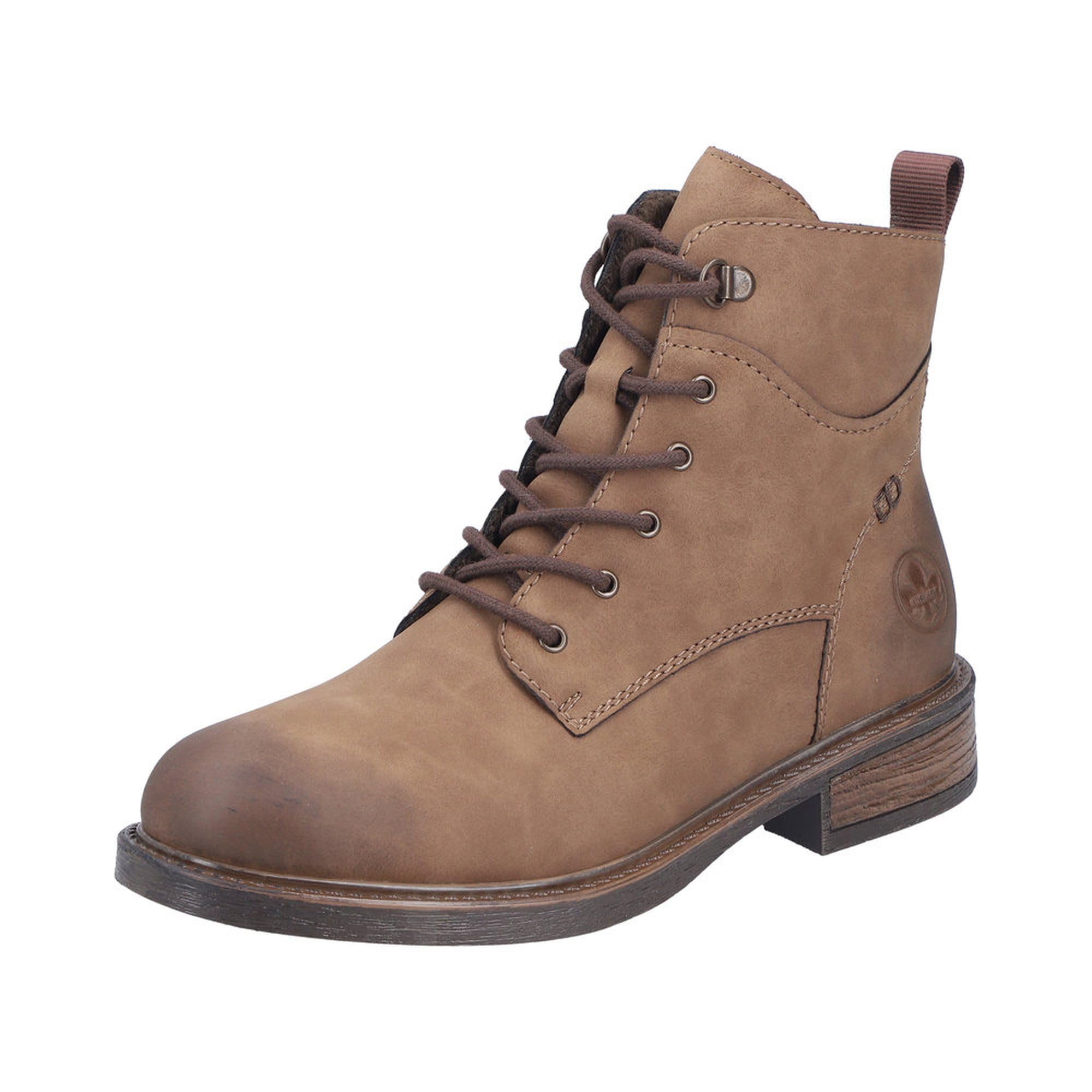 Rieker Women's 71444 Lace-Up Boots, Brown 24, 3.5 UK