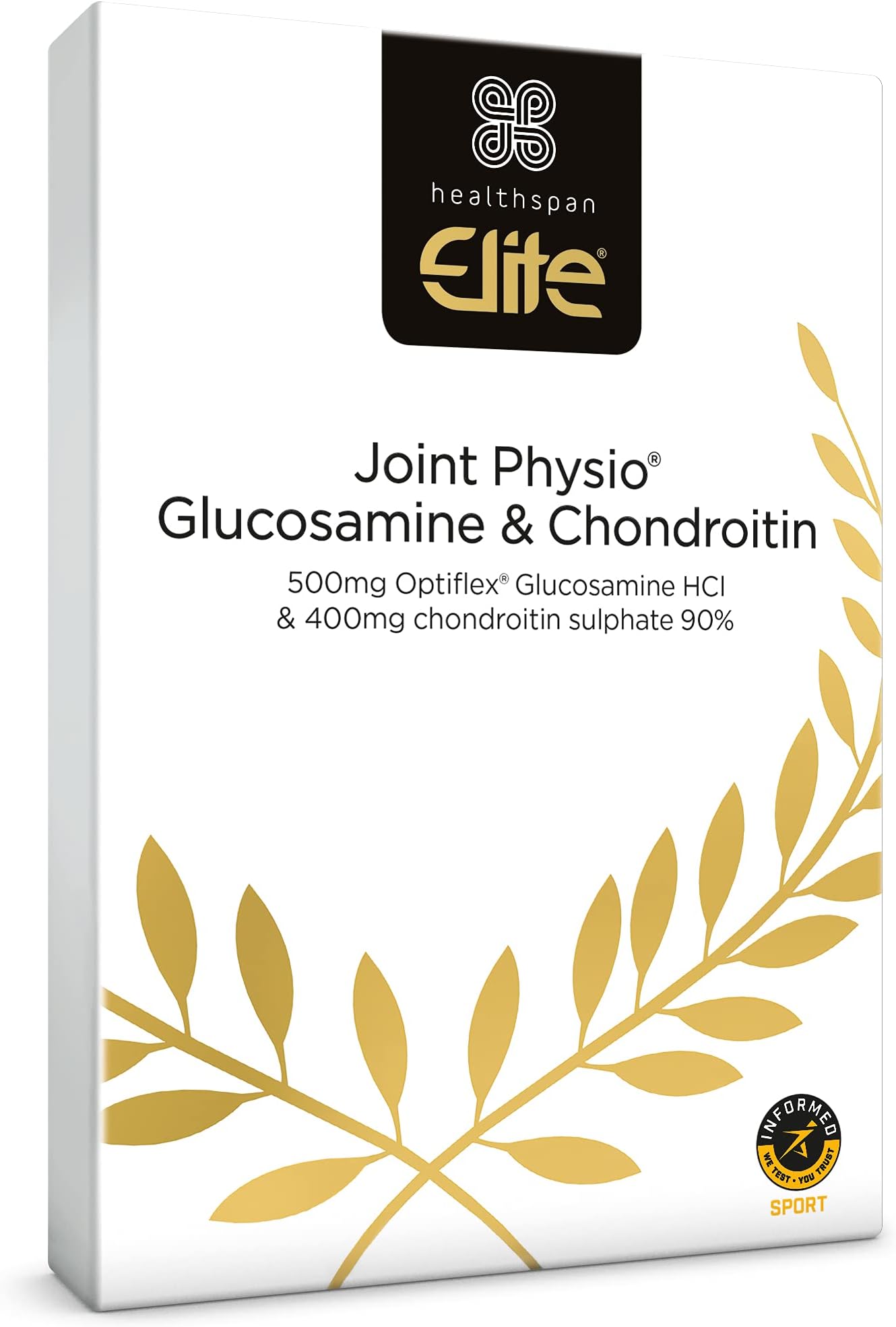 Glucosamine & Chondroitin Tablets (2 Months’ Supply) | Optiflex Glucosamine & Chondroitin Sulphate to Support Joint Health | All Blacks Official Partner | Informed Sport Accredited